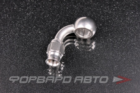 Купить Фитинг BANJO AN3 - 10,2 мм, 90°, под тефлоновый шланг PTFE, нержавеющая сталь  HF2253-1