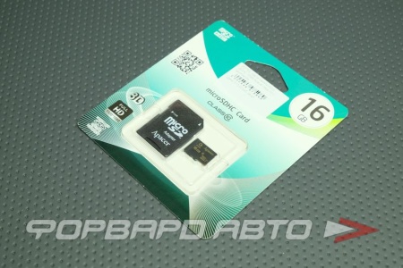 Купить Карта памяти micro SDHC 16GB Apacer class 10 с адаптером  