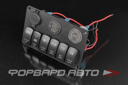 Купить Панель управления для внедорожников, вольтметр, амперметр, USB выходы MELCO 