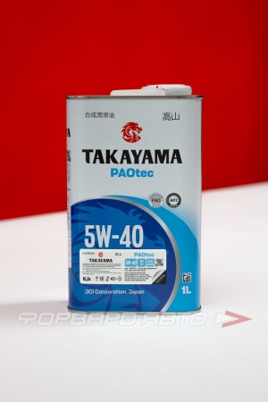 Купить Масло моторное 5W40 1л, PAOTEC A3/B4 SP металл (с) TAKAYAMA 6056071