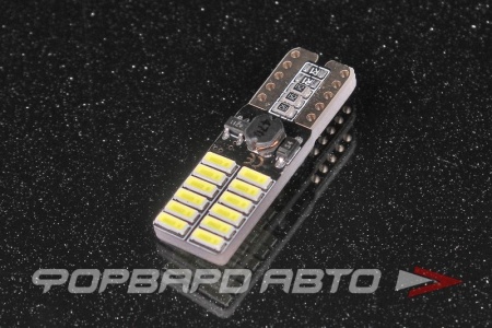 Купить Лампа светодиодная 12V T10 24SMD со стабилизатором Китай 