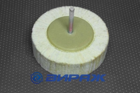 Купить Круг войлочный лепестковый 100х30х6мм на шпильке SEB 