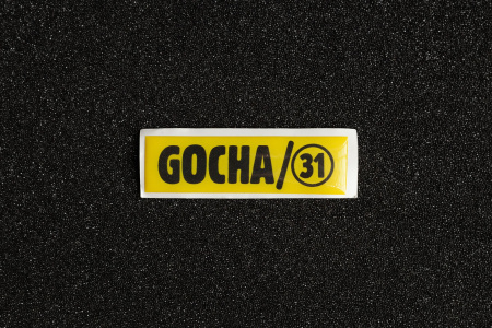 Стикер GOCHA/31 LOGO, объемный  85*20мм  