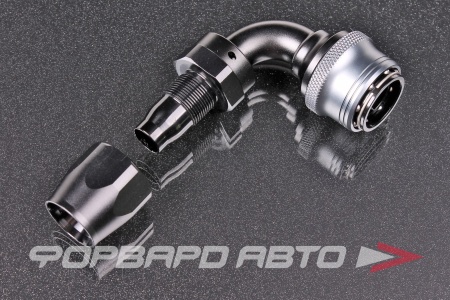 Купить Фитинг AN10 90°, под шланг AN, быстросъемный (quick release) "мама" (female) AB88 