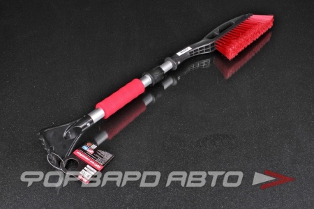 Купить Щётка-смётка со скребком (68-88 см телескопическая ) с мягкой ручкой, распушенная щетина AVS SB-6333 L