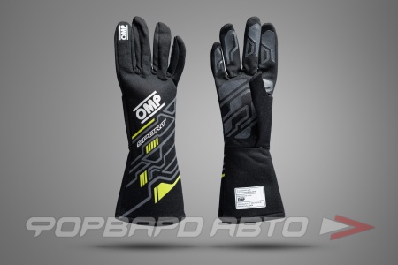 Купить Перчатки SPORT черный/желтый неон, размер XL (FIA 8856-2018) OMP IB0-0777-A01-178-XL