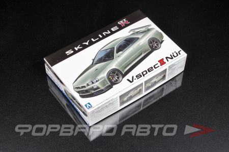 Сборная модель Nissan Skyline GT-R V-specⅡ Nur. '02 AOSHIMA 06275