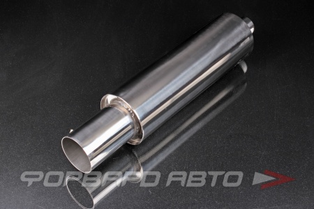 Купить Глушитель Вход = 51 мм Выход = 90 мм Длина = 590 мм D = 130 мм TORINO AUTO HJ-A119