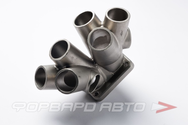 Свод коллектора для 6ти цилиндрового двигателя T4 Twinscroll, под 2 Wastegate, D = 42,4 мм, AISI304 FORWARD RACING FEХ008-T4