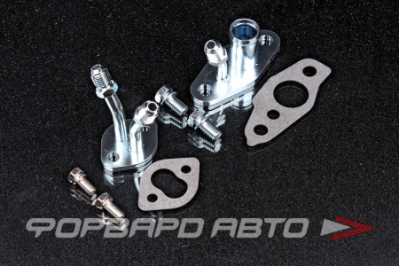 Купить Фланец слива с турбины и подачи охл. жидкости TOYOTA CT9 CT12 CT20 CT26 подача AN4, слив 20 мм KINUGAWA 312-07006-003