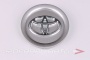 Колпачок ступицы для литых дисков Toyota, D73/77мм, Grey+3D хром лого <> TY-14