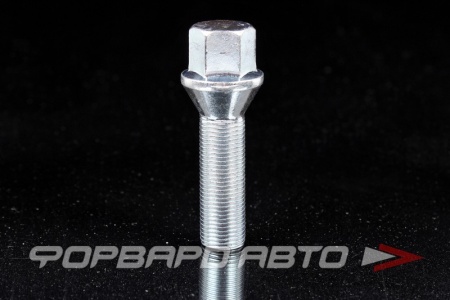 Купить Болт колеса 14*1,25*40 конус с выступом, ключ на 17, сталь MATRIX 077157