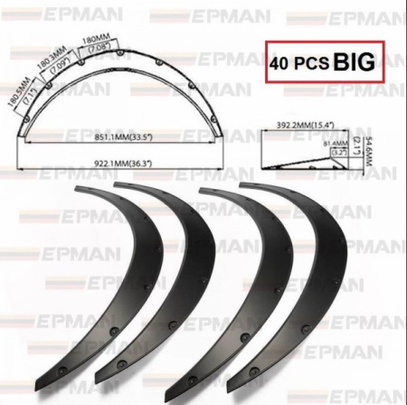 Фендер арки колесной 922мм*392мм (54,6мм) EPMAN EPDLM10086-BIG