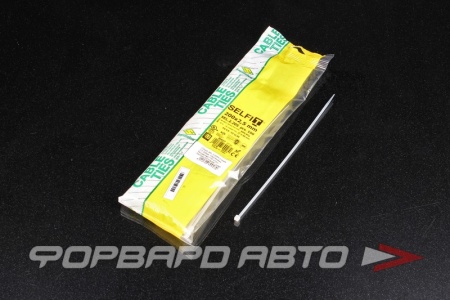 Купить Стяжка 2,5*200мм, пластиковая, бесцветная (100 штук) SAPISELCO 