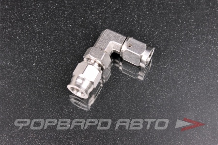 Купить Фитинг AN3 90°, под тефлоновый шланг PTFE, нержавеющая сталь  HF929-3-090