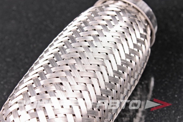 Гофра глушителя 40*150, (Interlock) трехслойная (AISI 304) TIXONA P40150