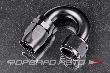 Купить Фитинг AN12 180°, под шланг AN, черный AB88 