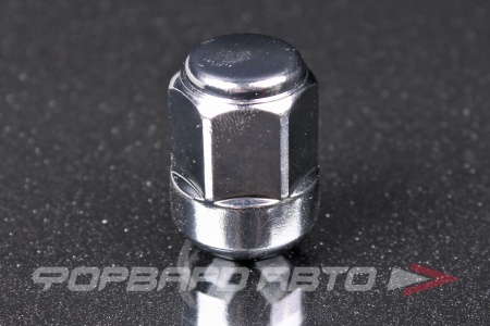 Купить Гайка колеса 14*1,5*35 сфера, закрытая, ключ на 22, хром HONDA 90304-SJA-A91