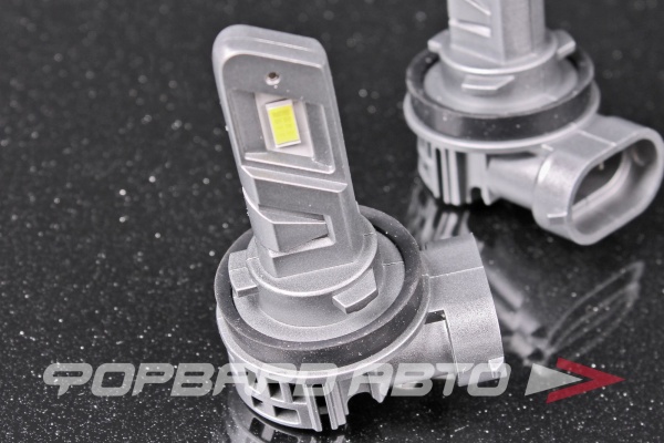 Светодиодные лампы головного света E4P/H8/H11 c вентилятором компактные 12V 25W 2500Lm 5500K SARITI E4P/H11 12V