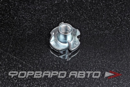 Купить Гайка М8*1,25 усовая врезная с зубцами DIN1624 оцинк. <> 560K-M8