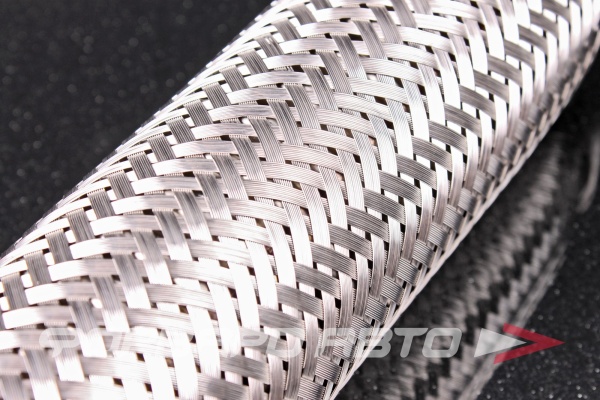 Гофра глушителя 45*260, (Interlock) трехслойная (AISI 304) TIXONA P45260