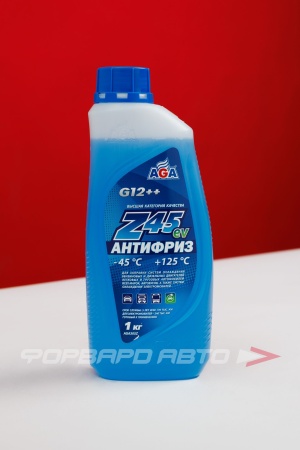 Купить Антифриз G12++ (-45C) синий для электромобилей, 1кг AGA AGA305Z