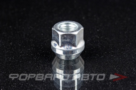 Купить Гайка колеса 1/2"-20*22 UNF конус с выступом, открытая, ключ на 19, цинк ВЕКТОР 400142 Z