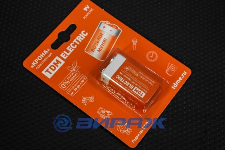 Купить Элемент питания 9V "крона" ТДМ SQ1702-0013