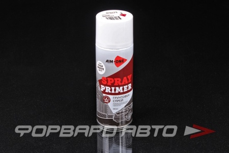 Купить Грунтовка белая матовая "Spray primer white matt", 450мл AIM-ONE SPR-MW1007