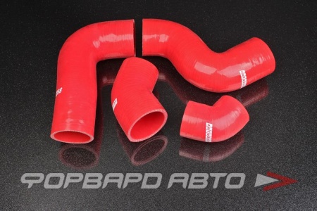 Купить Патрубки интеркулера силиконовые VW Golf MK5 GTI 2.0 TFSI красные (4 штук) AUTOBAHN88 
