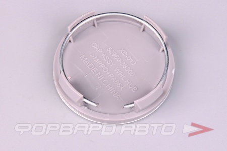 Купить Колпачок ступицы для литых дисков Hyundai, D56/59мм, h- 4-10мм Silver стекло <> HY-06