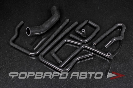 Купить Патрубки всей системы охлаждения (кроме нижнего патрубка на радиатор) силиконовые Subaru Impreza GD, черные FORA 1096