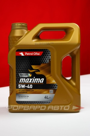 Купить Масло моторное 5W40 4л, Maxima SP/CF, A3/B4 (с) Petrol Ofisi 400001316