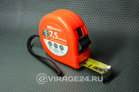 Купить Рулетка 7.5 м*25 мм, пластиковый корпус, "Гранит" TDM SQ1018-0103