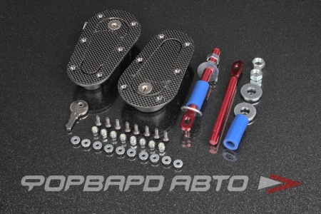 Купить Замки капота с ключем "под карбон" PROSPORT RS-06631