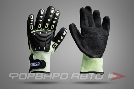 Купить Перчатки автомеханика Sportac , желтый/чёрный, размер 10 SPARCO 00209710GI