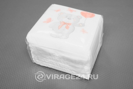 Купить Салфетки 100л. 24*24 белые MELCO 