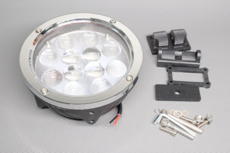 Купить Фара светодиодная 60W (5W*12), 9-32V, 6500K, 4080Lm, Размер: 246*180, h=98мм, Рассеивающий свет FHE-technology HT-G06S 60W flood (CREE)
