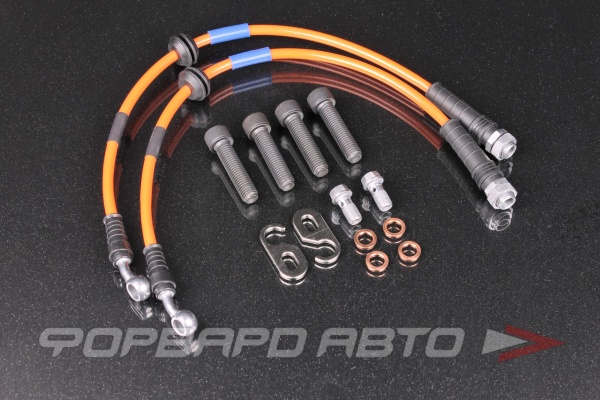 Комплект тормозной системы R18 Toyota LC150 (суппорта + диски + колодки + шланги) BREMBO STYLE 
