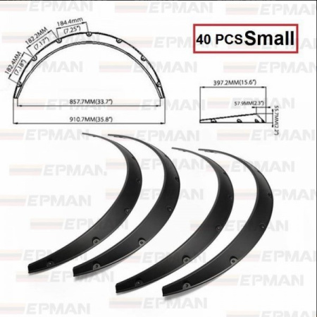 Фендер арки колесной 910мм*397мм (55,7мм) EPMAN EPDLM10086-SMALL