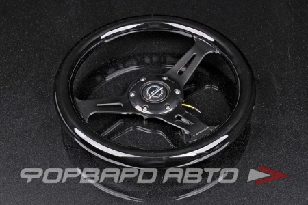 Купить Руль 310 мм, нулевой вылет, дерево, черный NRG ST-310BLACK-BLACK
