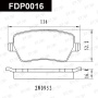 Колодки тормозные FAP FDP0016