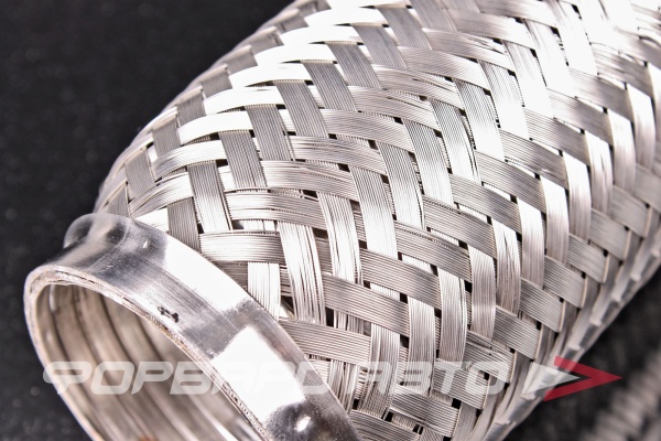 Гофра глушителя 64*250 (Interlock) трехслойная (AISI 304) TIXONA P64250