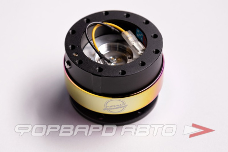 Купить Адаптер для рулевого колеса быстросъемный Quick Release Gen 2.0 - Black Body/Multi-Color Chrome Ring (Neo-Chrome) NRG SRK-200BK-MC