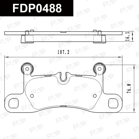 Купить Колодки тормозные FAP FDP0488