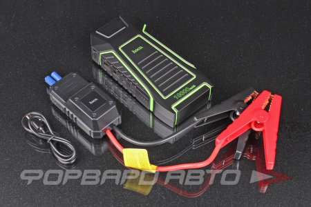 Купить Аккумулятор-пусковое устройство (бустер) внешний 10000mAh 36.6Wh черный HOCO QS1