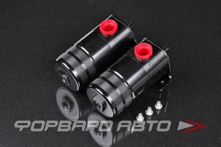 Купить Маслоуловитель круглый 225мл + 225мл двойной, AN10, (кронштейн крепления, щуп, сепаратор масла) AB88  Купить Маслоуловитель круглый 225мл + 225мл двойной, AN10, (кронштейн крепления, щуп, сепаратор масла) AB88