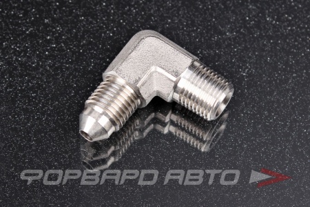 Купить Фитинг AN3 - 1/8 NPT, 90°, нержавеющая сталь AB88 