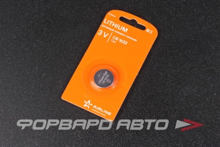 Купить Элемент питания 3V для брелоков сигнализаций литиевая AIRLINE CR1632-01