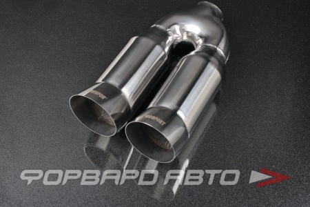 Купить Насадка глушителя Вход = 58 мм Выход = 98 мм (один) Длина = 330 мм "DTM" PROSPORT RS-01636